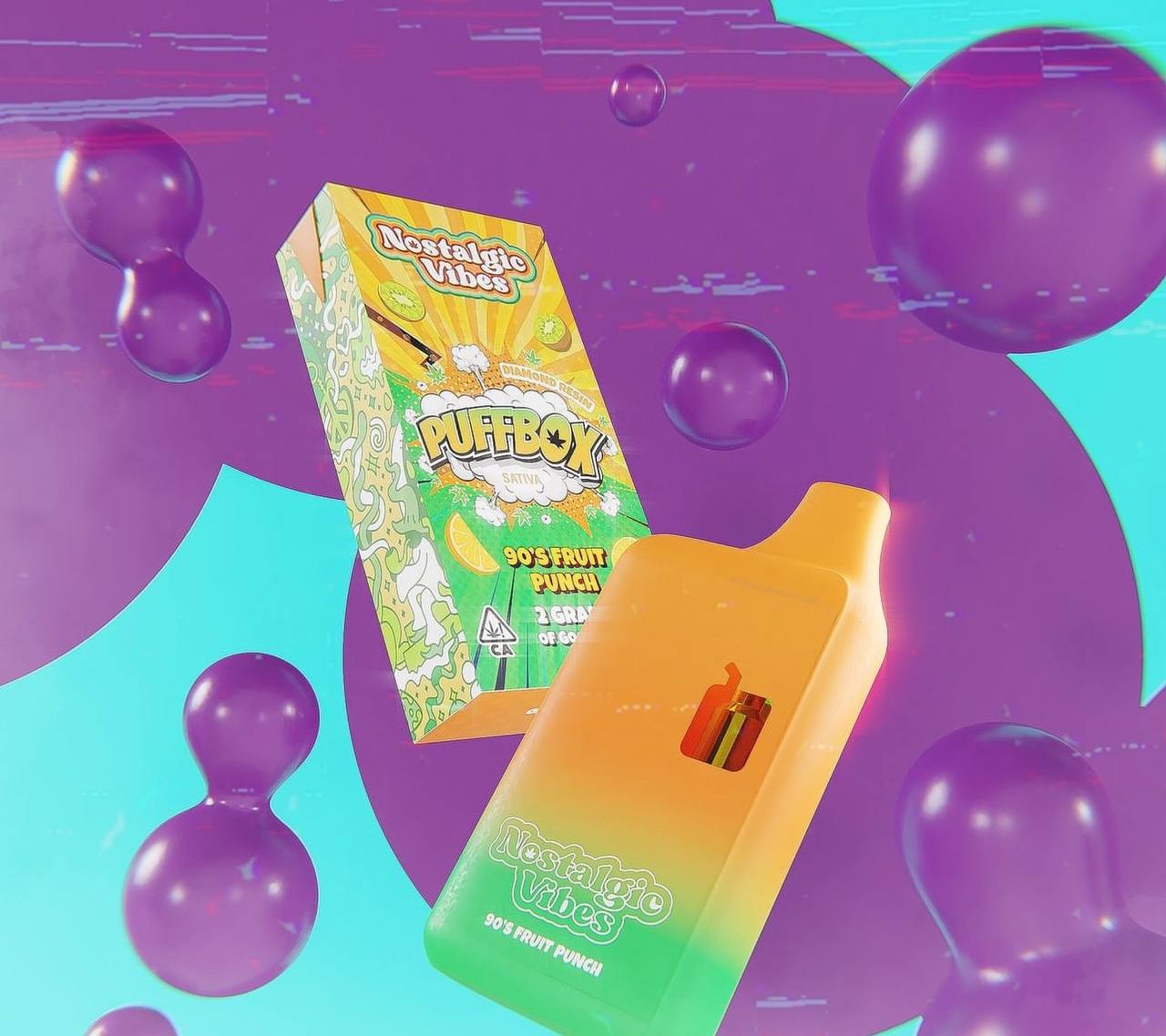 NOSTALGIC VIBES 90`S FRUIT PUNCH DISPOSABLE 